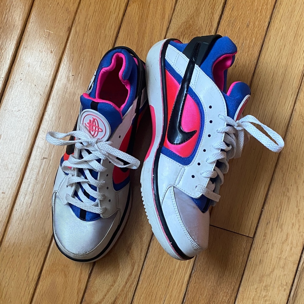Nike 2009 Huarache White/Black/Varsity Royal Dance Low Shoes
